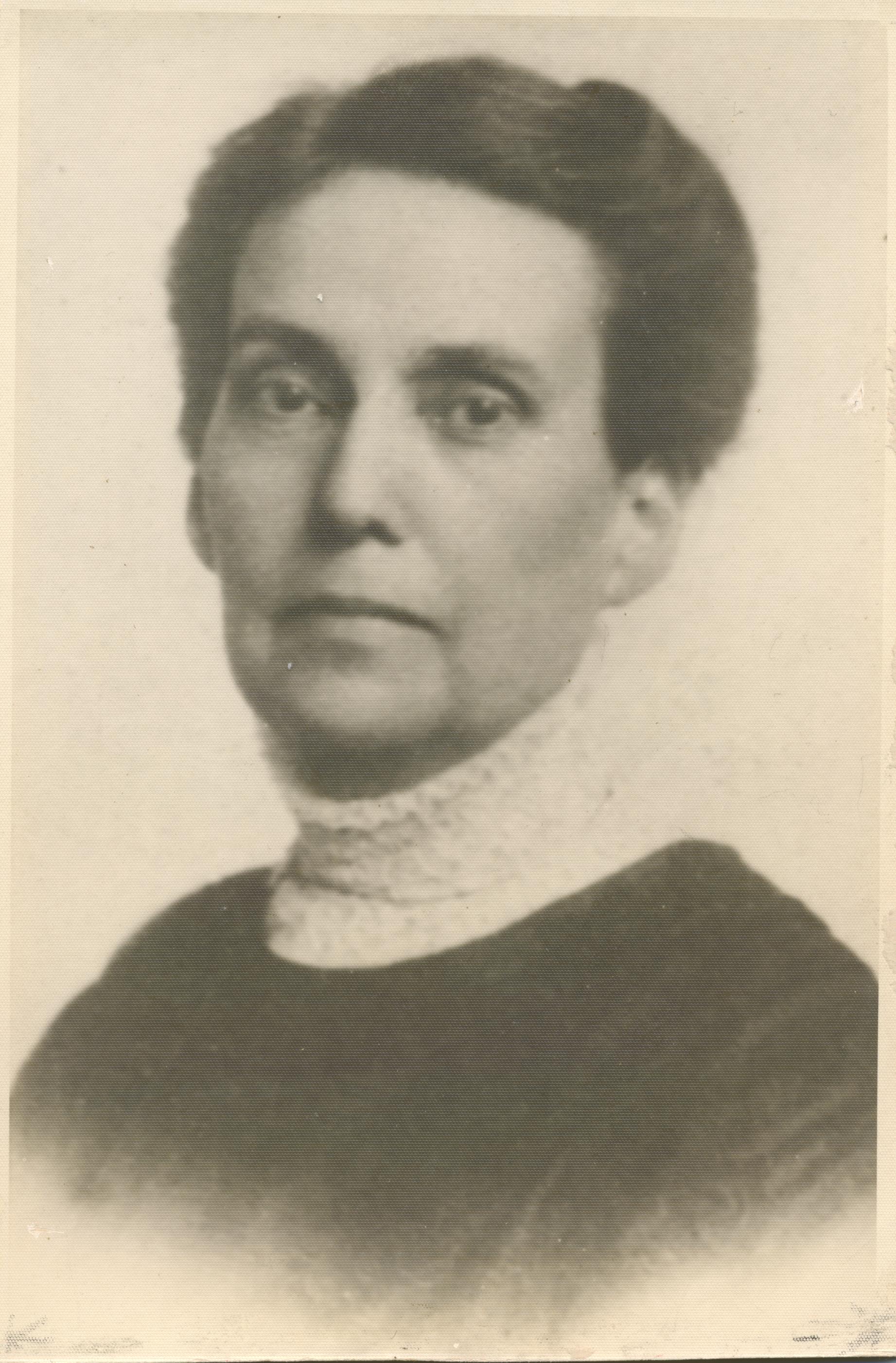 Portrait of Elizabeth Harrison, Principal of the Chicago Kindergarten College. Please visit the Elizabeth Harrison's Writing's Collection for a biographical sketch and selected publications.